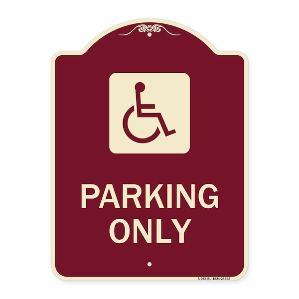 Signmission ADA Compliant Parking AccessibleHeavy-Gauge Aluminum Architectural Sign, 24" x 18", BU-1824-24662 A-DES-BU-1824-24662 - main